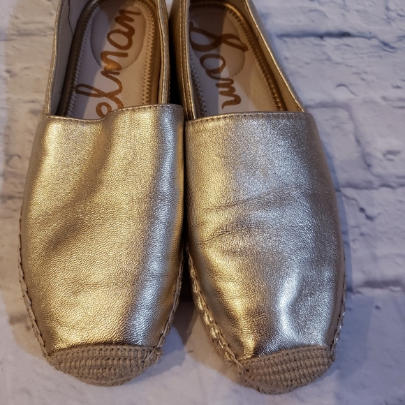 Sam Edelman Khloe Gold Espadrilles Size 6 - Picture 4 of 8